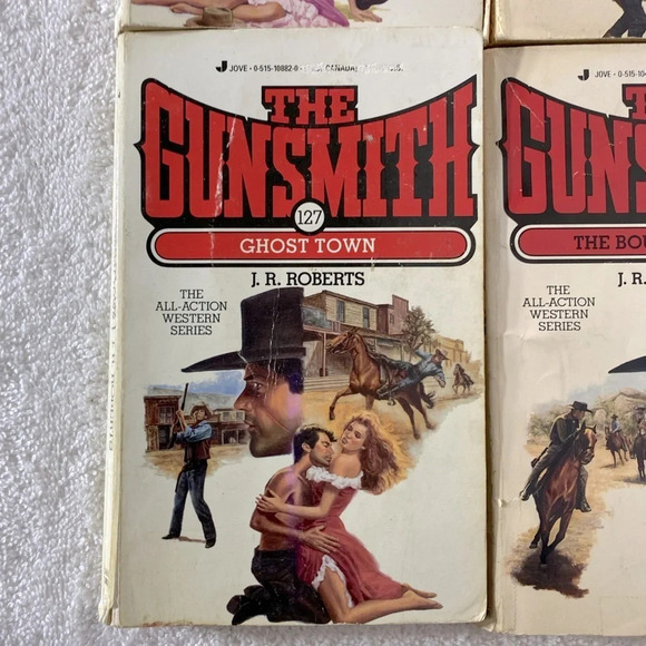 Vintage The Gunsmith All  Action Western Romance Novel x4 - Picture 5 of 14